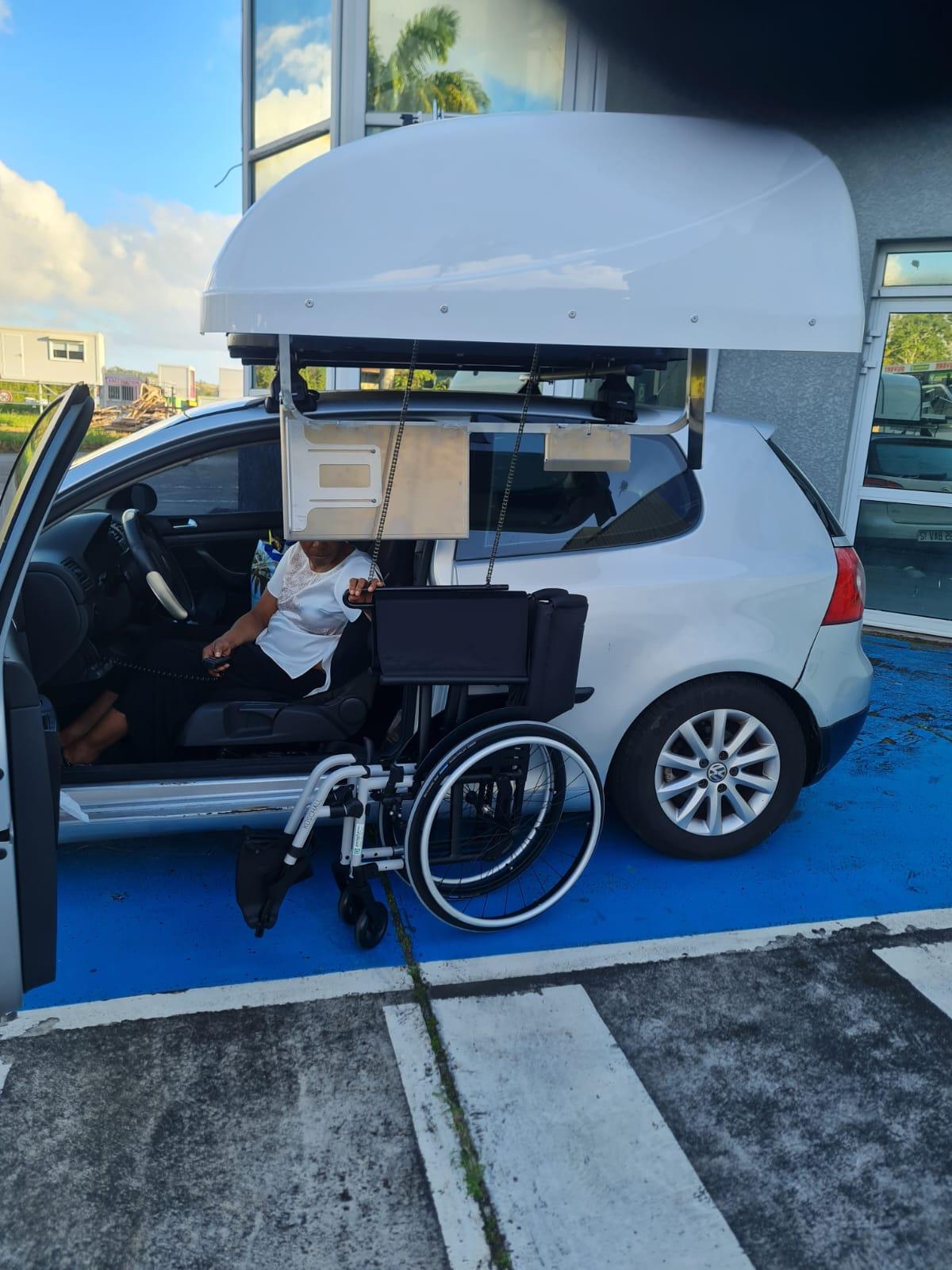 aménagement guyanne de voiture pour personne handicapé