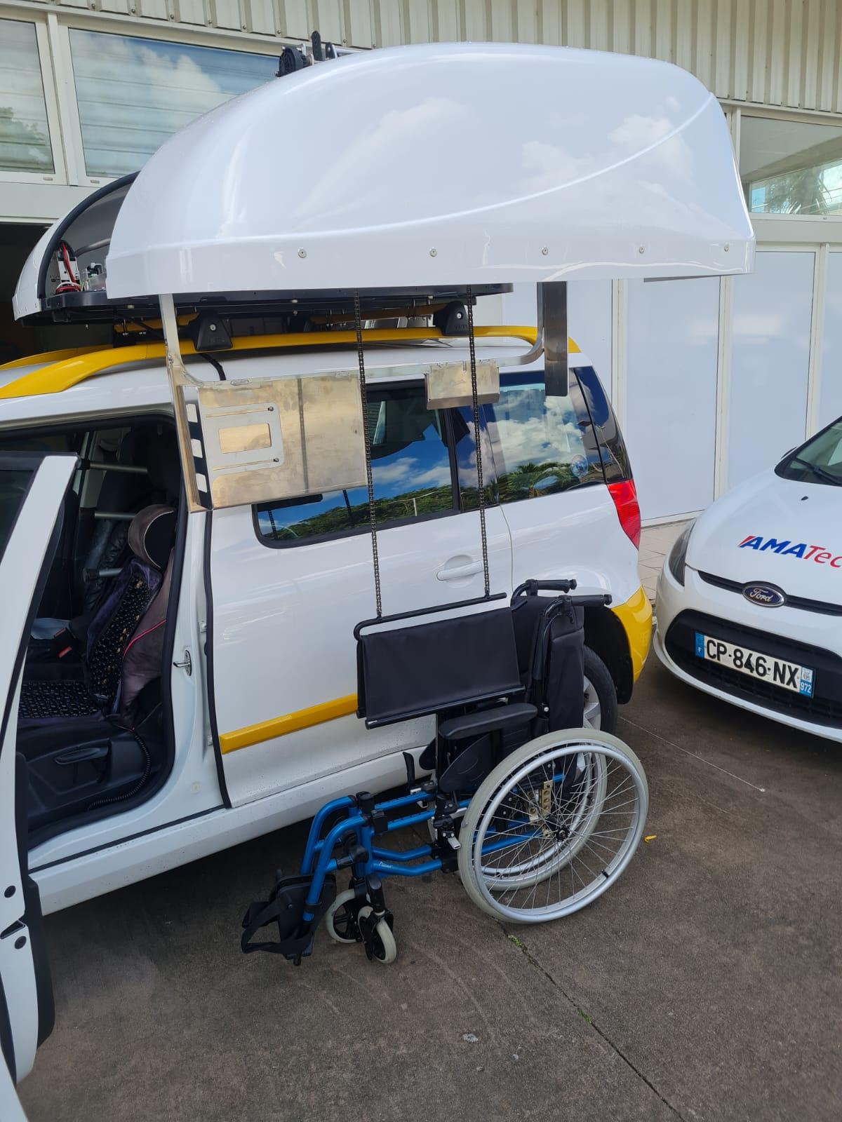 coffre de toit pour chargement fauteil roulant martinique